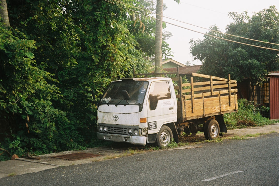 Ridgeline service truck in a residential neighborhood